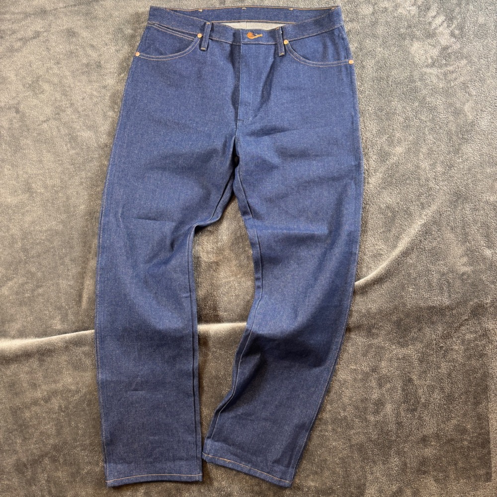 Wrangler 13MWZ 34x32 Cowboy Cut Original Fit Jeans Indigo Blue Mens 100% Cotton